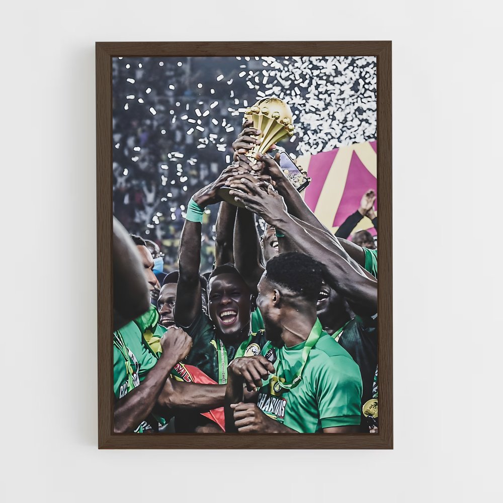 ap-senegal national football team-5 cadre Bois foncé
