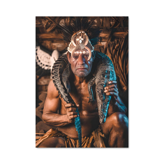 Poster Masque de la Rivière Sepik