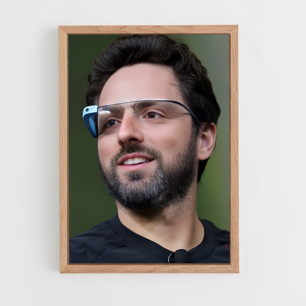 ap-sergey brin-1 cadre Bois clair