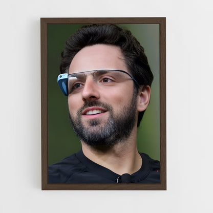 ap-sergey brin-1 cadre Bois foncé