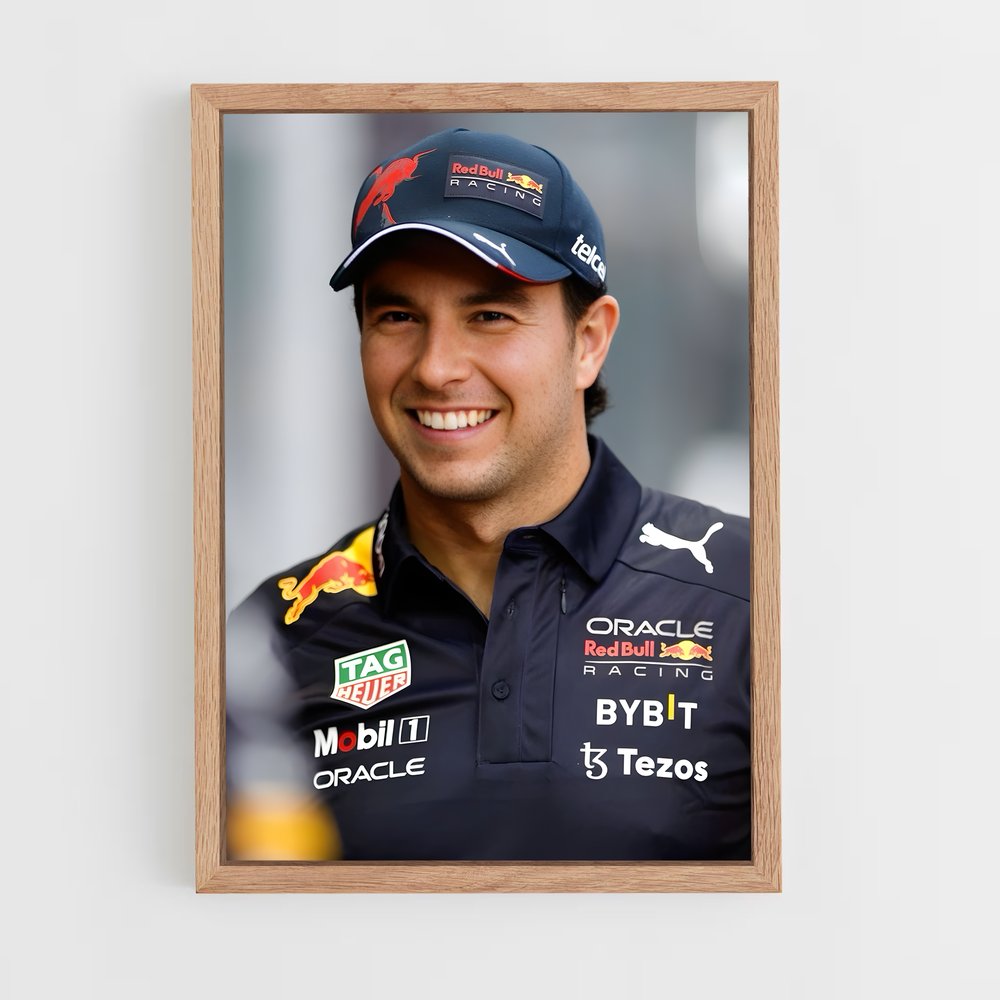 ap-sergio perez-3 cadre Bois clair