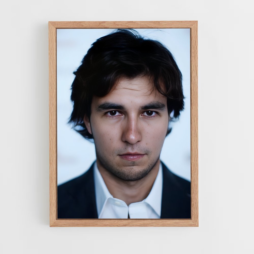 ap-sergio perez-4 cadre Bois clair