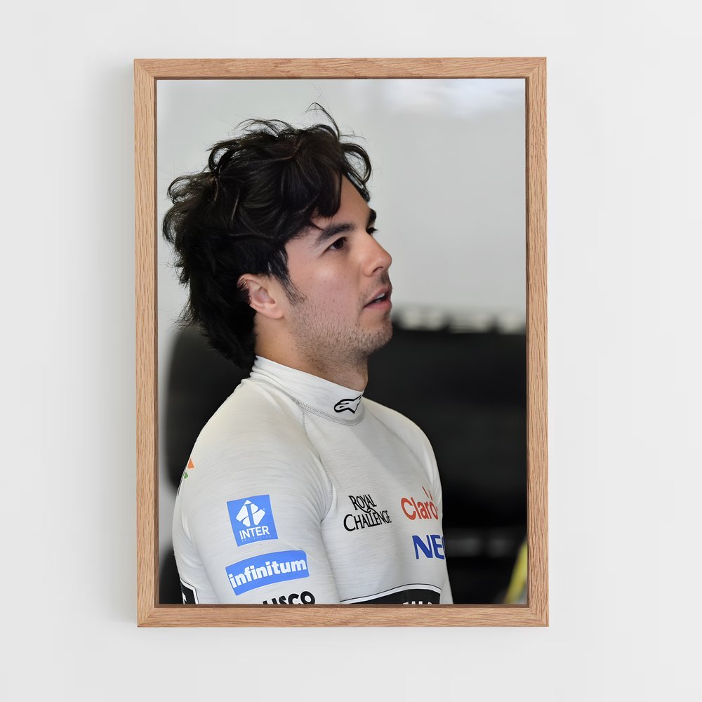 ap-sergio perez-7 cadre Bois clair