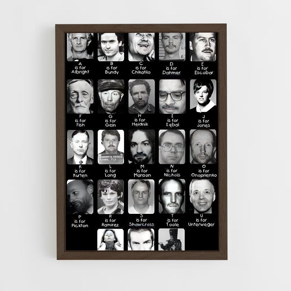 ap-serial killers-1 cadre Bois foncé