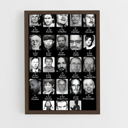 ap-serial killers-1 cadre Bois foncé