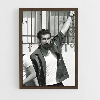 ap-serj tankian-3 cadre Bois foncé