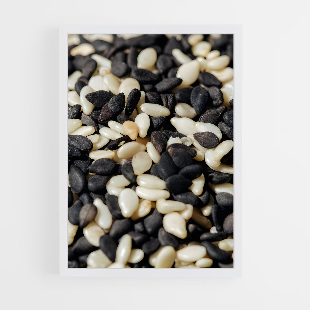 ap-sesame seeds-3 cadre Blanc