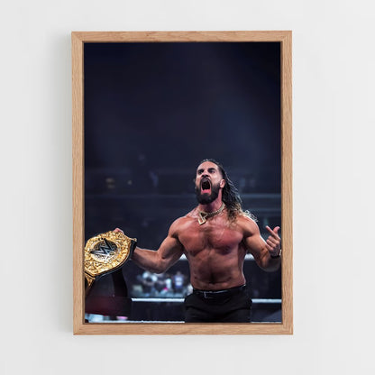 ap-seth rollins-3 cadre Bois clair