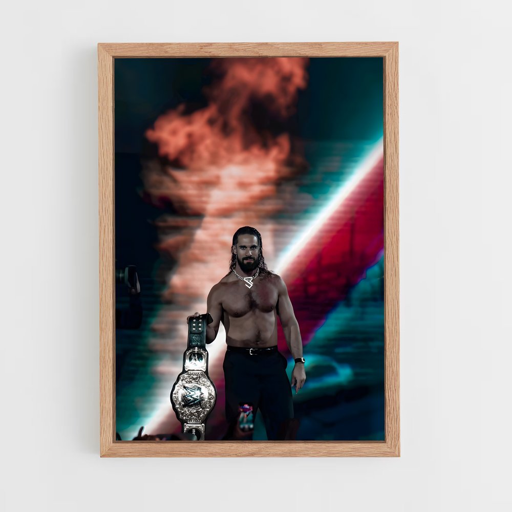 ap-seth rollins-4 cadre Bois clair