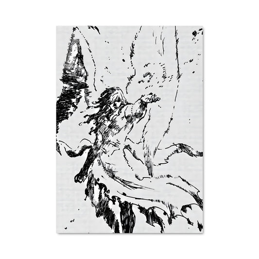 Poster Oiseau Noir