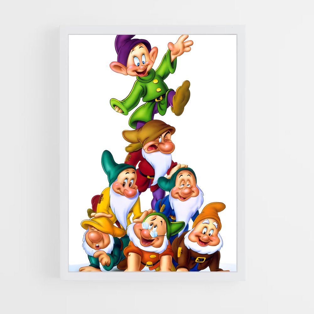 ap-seven dwarfs-2 cadre Blanc