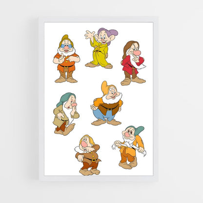 ap-seven dwarfs-4 cadre Blanc