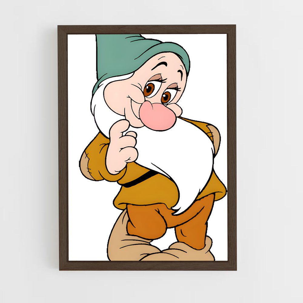 ap-seven dwarfs-5 cadre Bois foncé