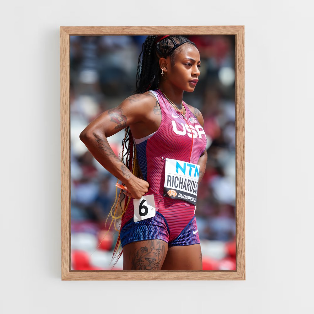 ap-sha'carri richardson-1 cadre Bois clair