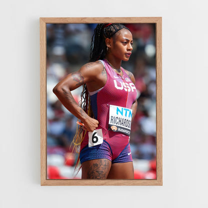 ap-sha'carri richardson-1 cadre Bois clair