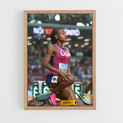 ap-sha'carri richardson-2 cadre Bois clair