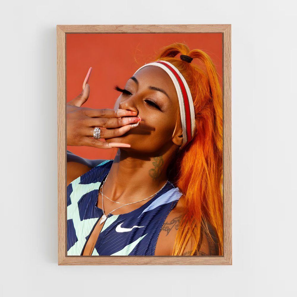 ap-sha'carri richardson-7 cadre Bois clair