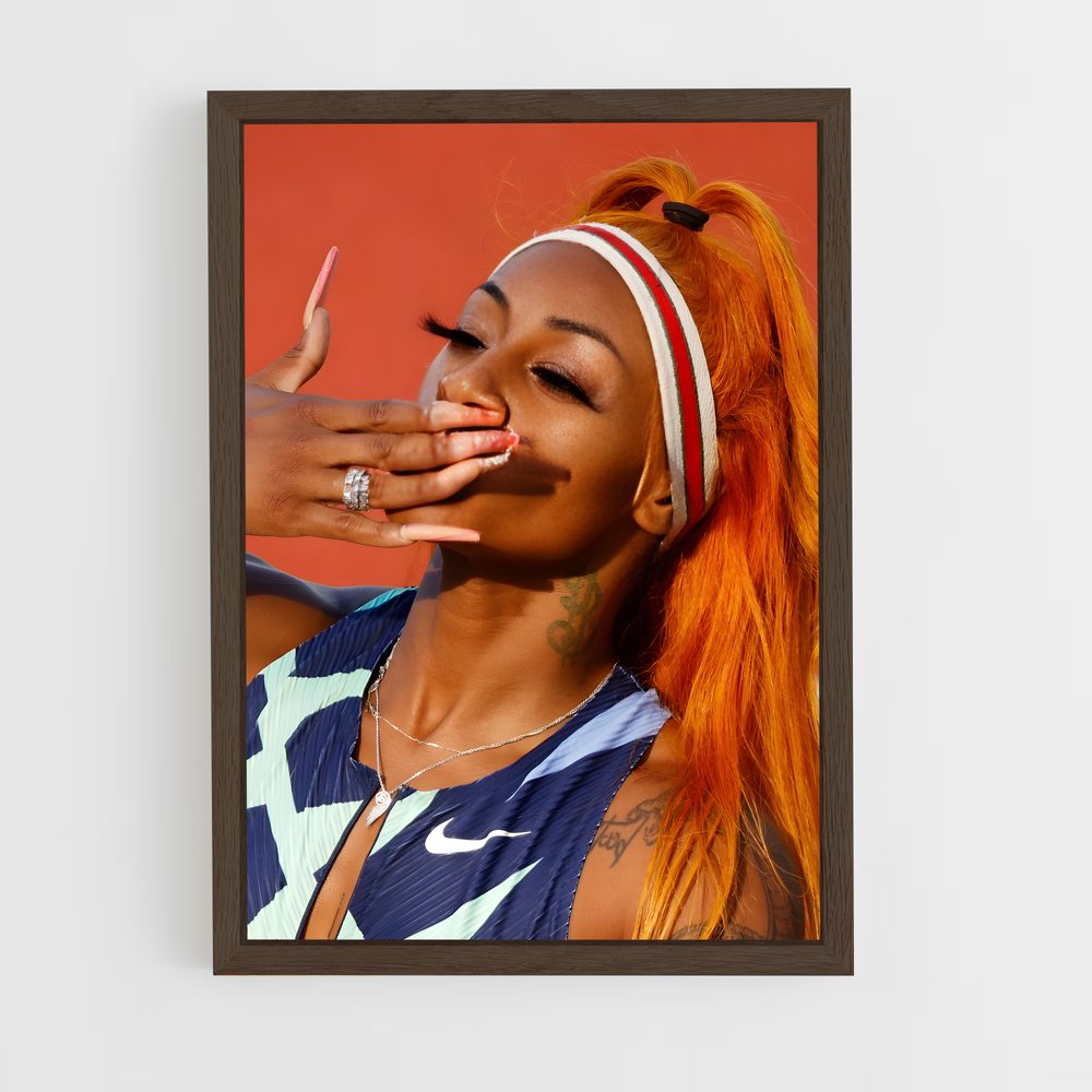 ap-sha'carri richardson-7 cadre Bois foncé