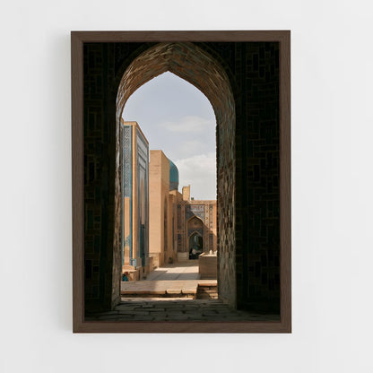 ap-shah i zinda necropolis-2 cadre Bois foncé
