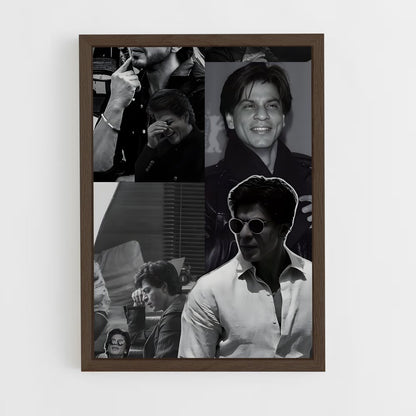 ap-shah rukh khan-10 cadre Bois foncé