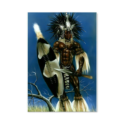 Poster Guerrier Zoulou
