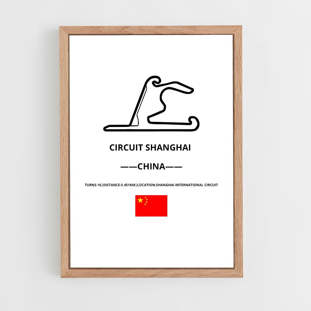ap-shanghai international circuit china-1 cadre Bois clair