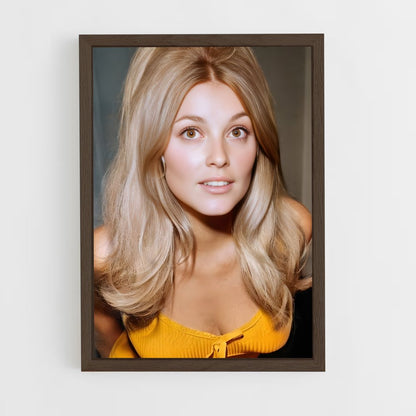 ap-sharon tate-8 cadre Bois foncé