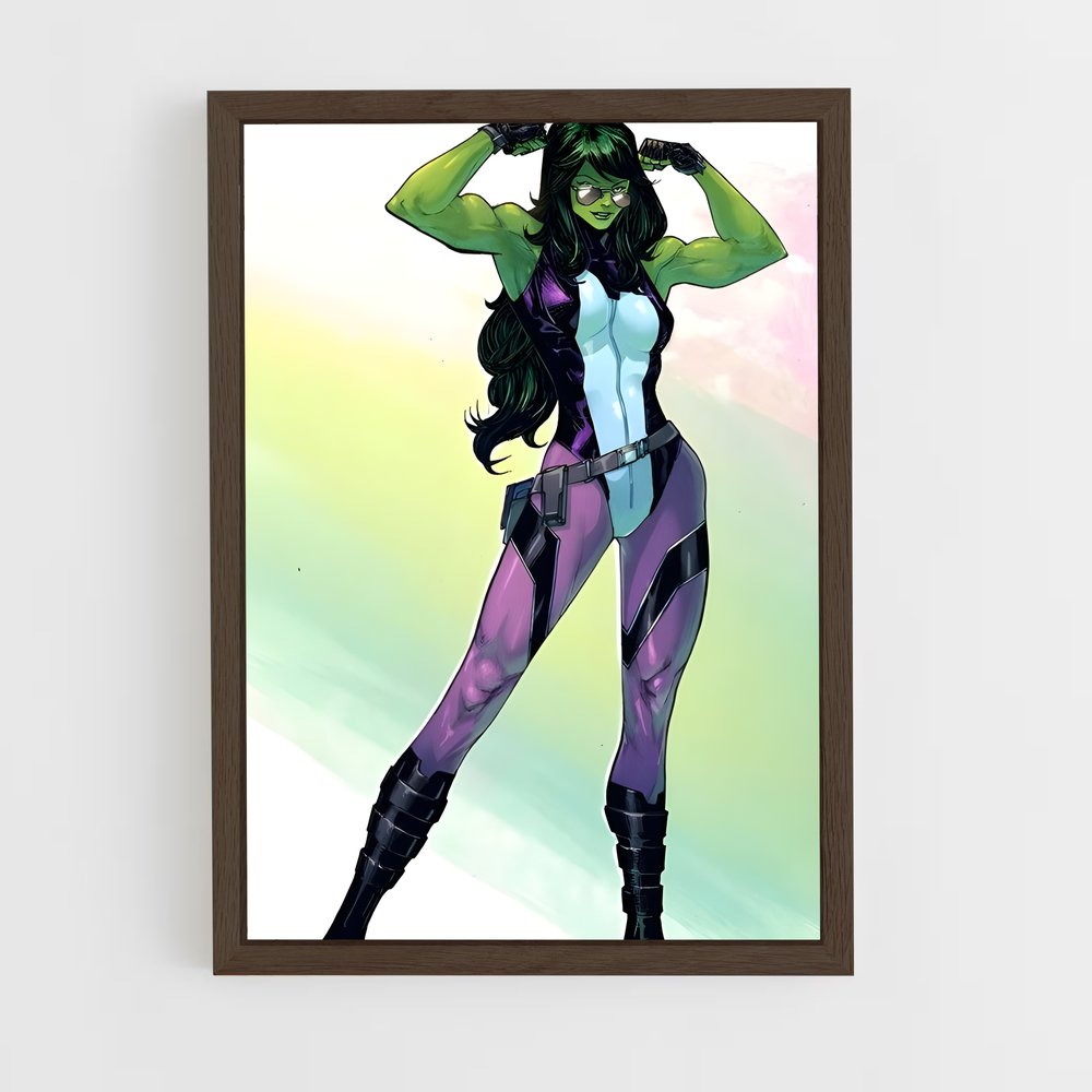 ap-she hulk-3 cadre Bois foncé