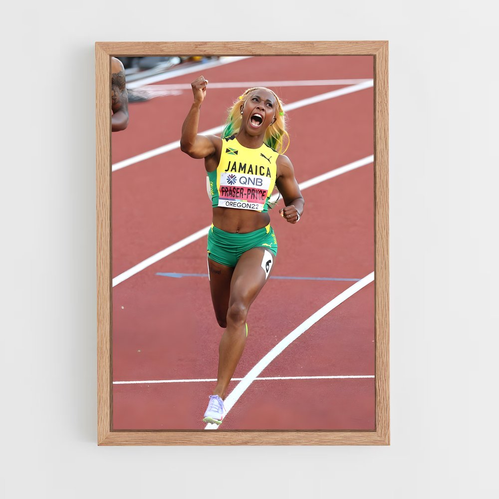 ap-shelly-ann fraser-pryce-1 cadre Bois clair