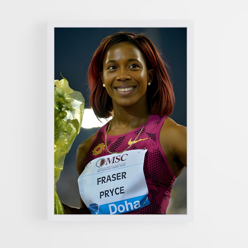 ap-shelly-ann fraser-pryce-7 cadre Blanc
