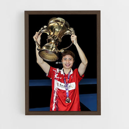 ap-shi yuqi-3 cadre Bois foncé