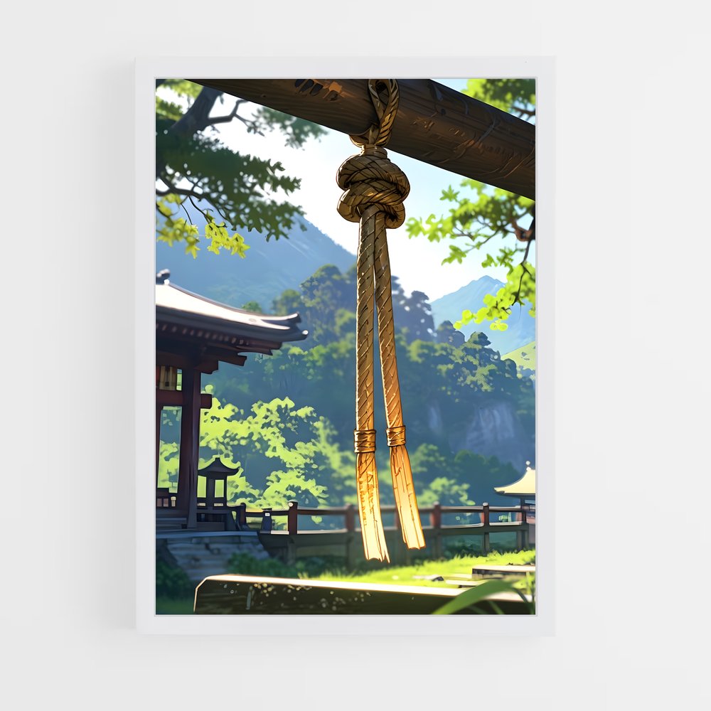 ap-shimenawa rope-3 cadre Blanc
