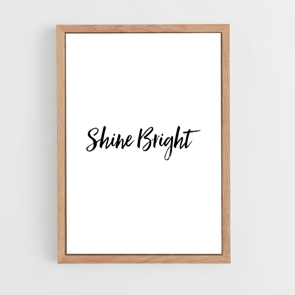 ap-shine bright-4 cadre Bois clair
