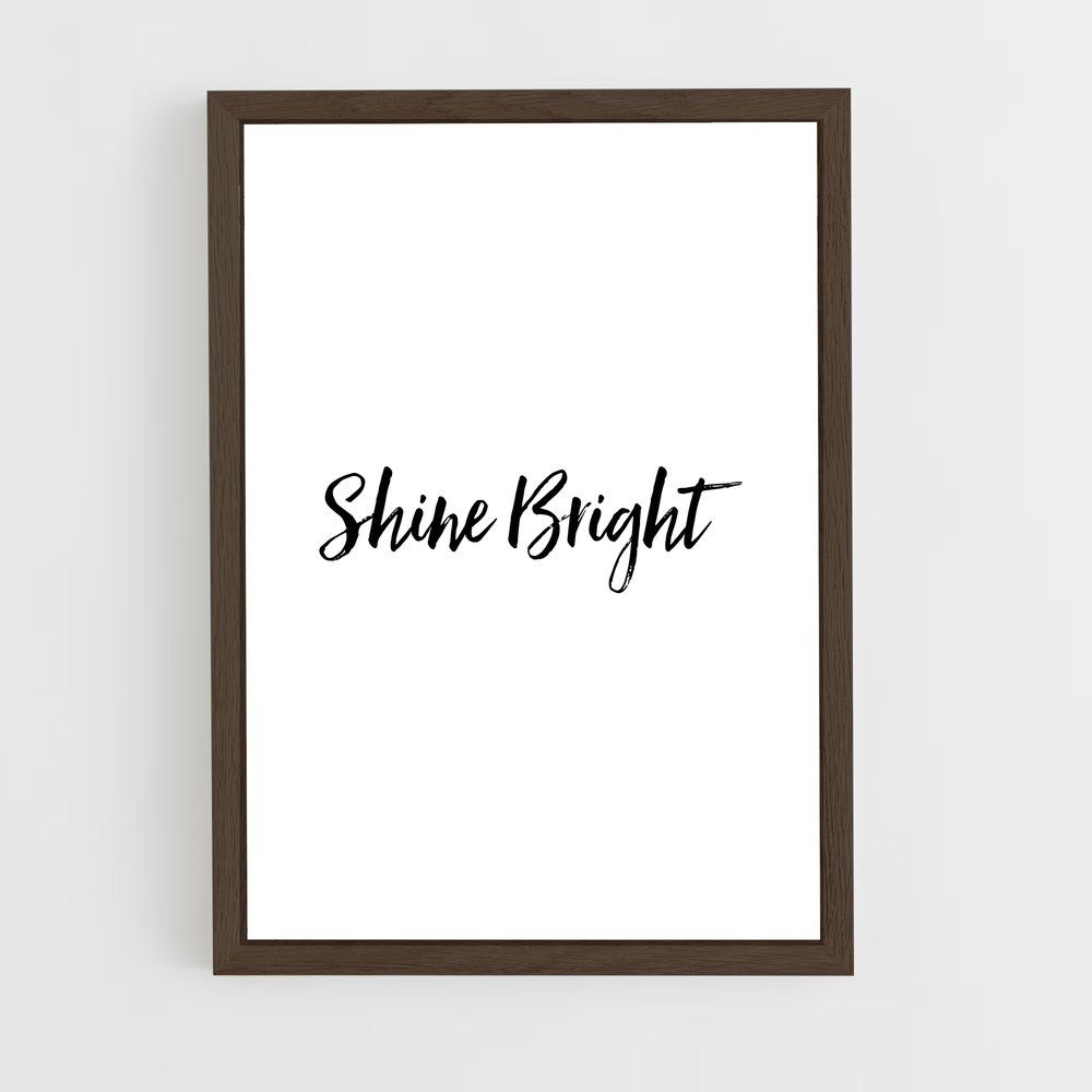 ap-shine bright-4 cadre Bois foncé