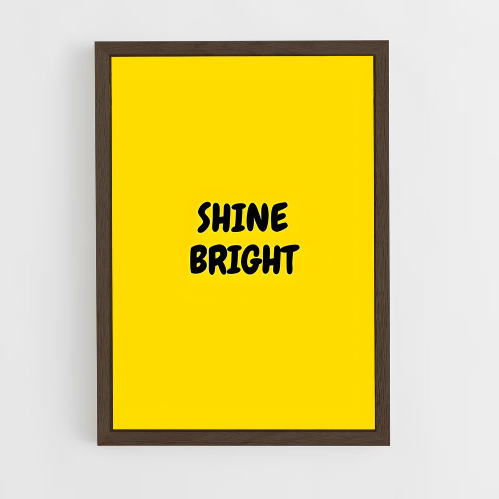 ap-shine bright-5 cadre Bois foncé