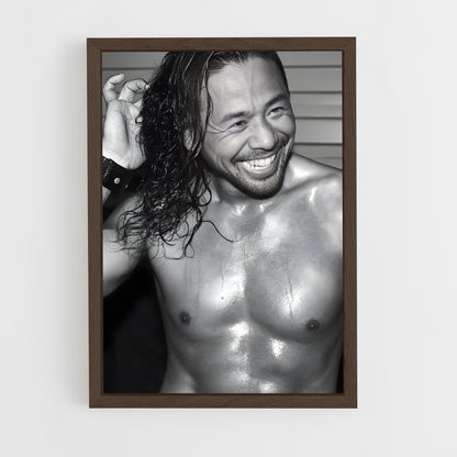 ap-shinsuke nakamura-5 cadre Bois foncé