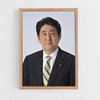 ap-shinzo abe-1 cadre Bois clair