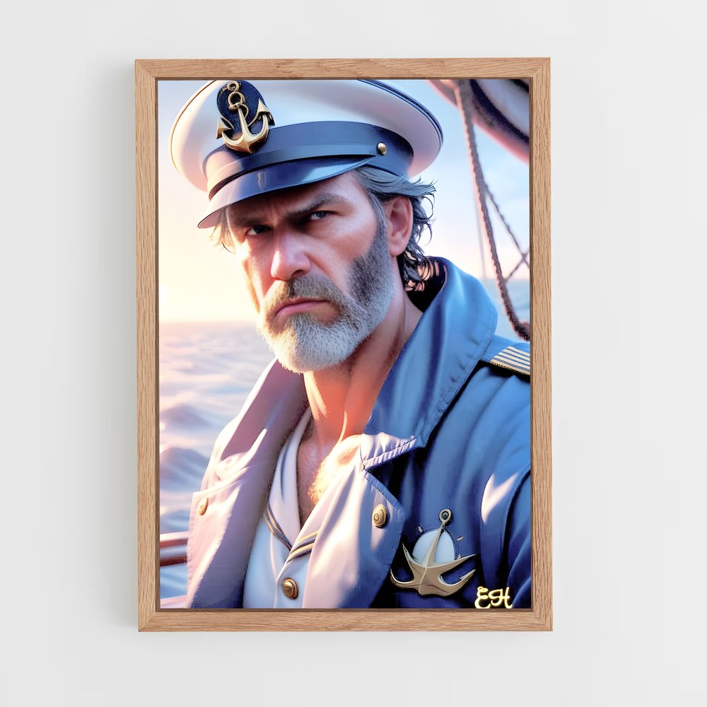 ap-ship captain-8 cadre Bois clair