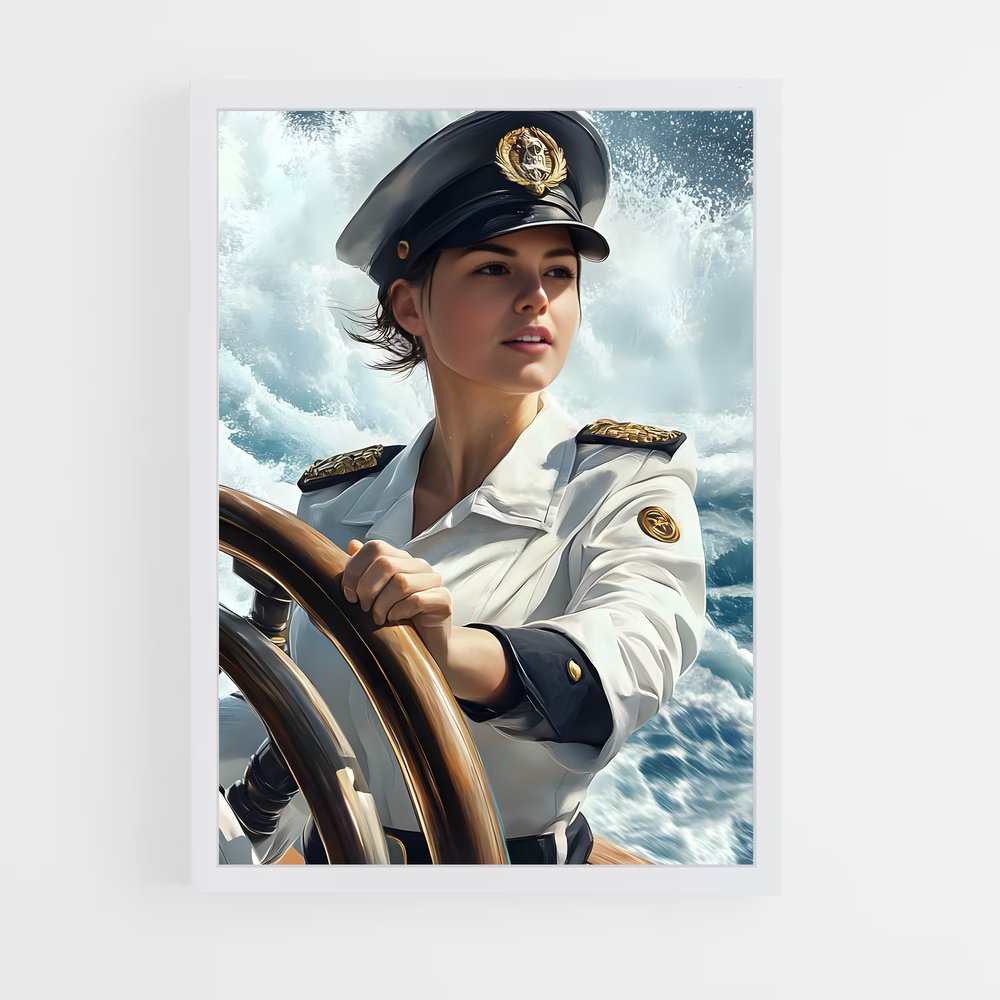 ap-ship captain-9 cadre Blanc