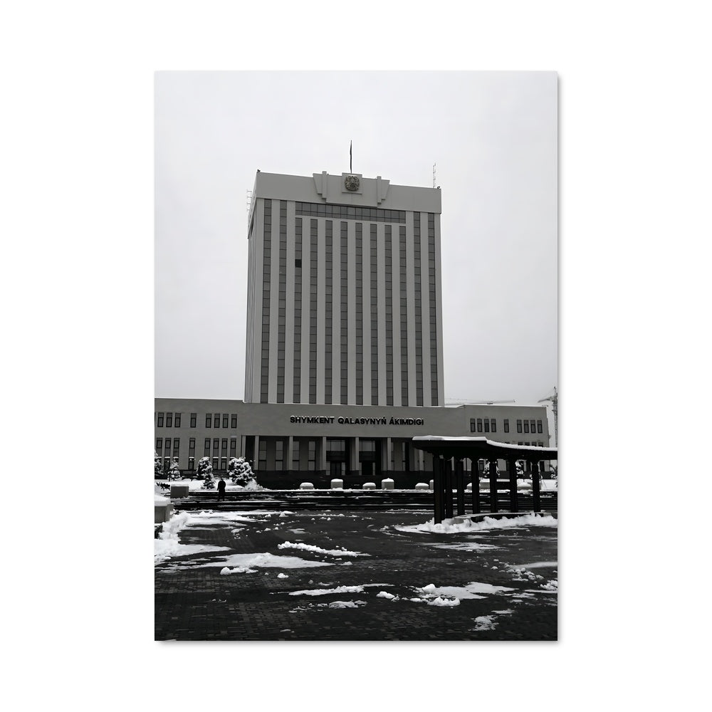 Poster Hôtel Noir et Blanc