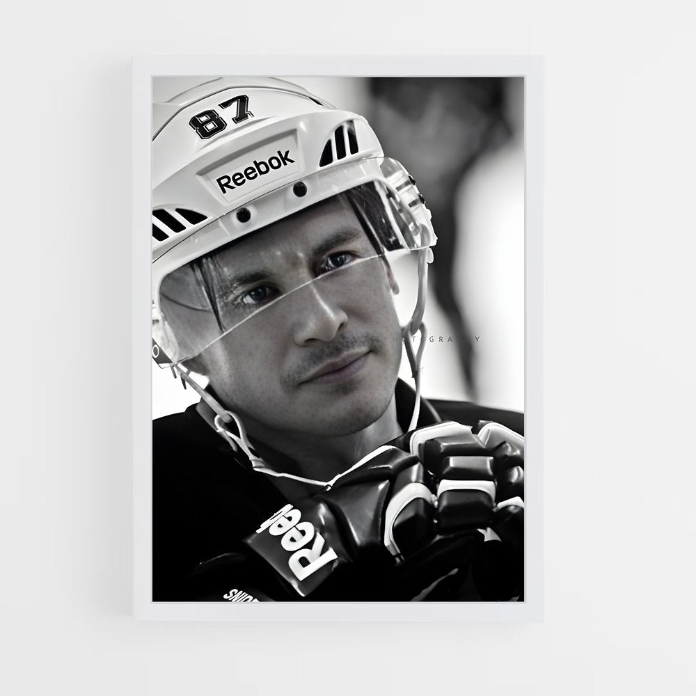ap-sidney crosby-6 cadre Blanc