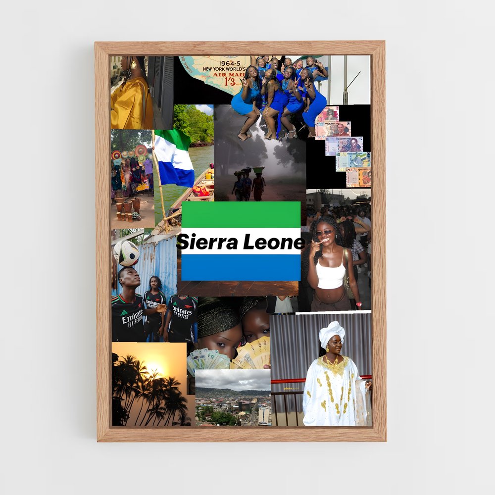 ap-sierra leone-2 cadre Bois clair