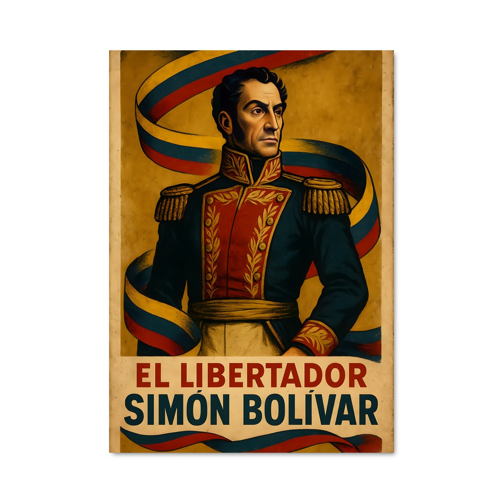 Poster Libertador en Uniforme