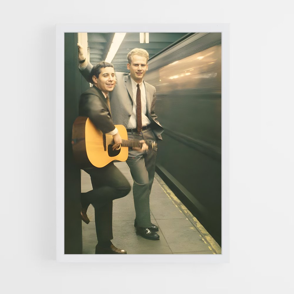 ap-simon and garfunkel-1 cadre Blanc