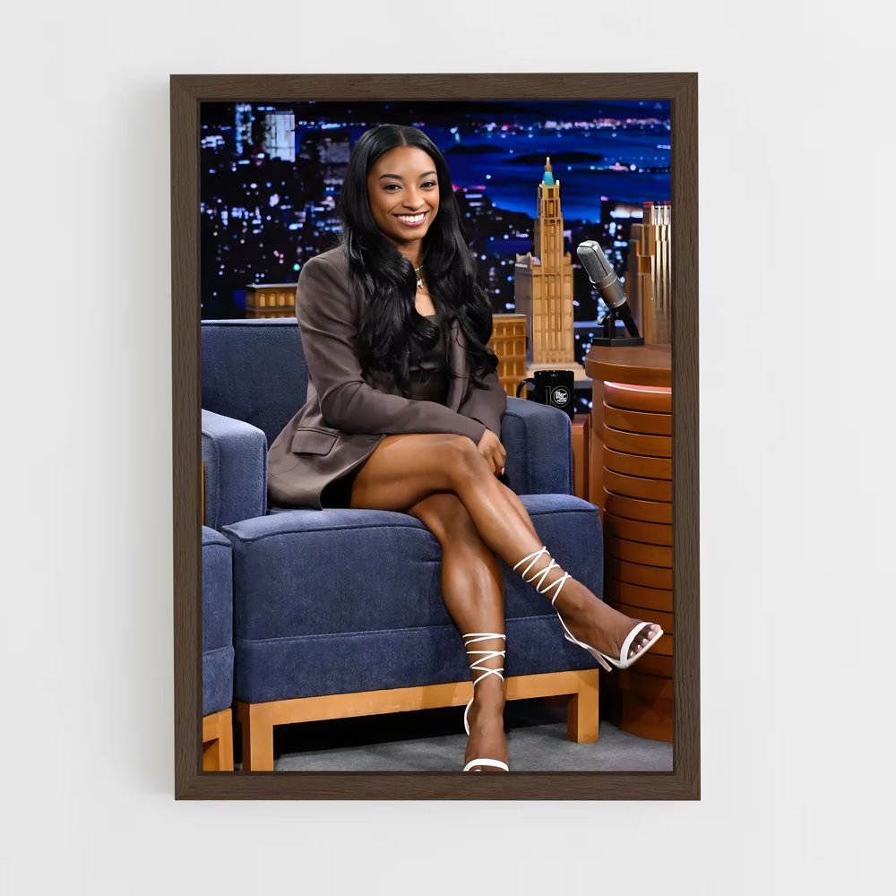 ap-simone biles-2 cadre Bois foncé