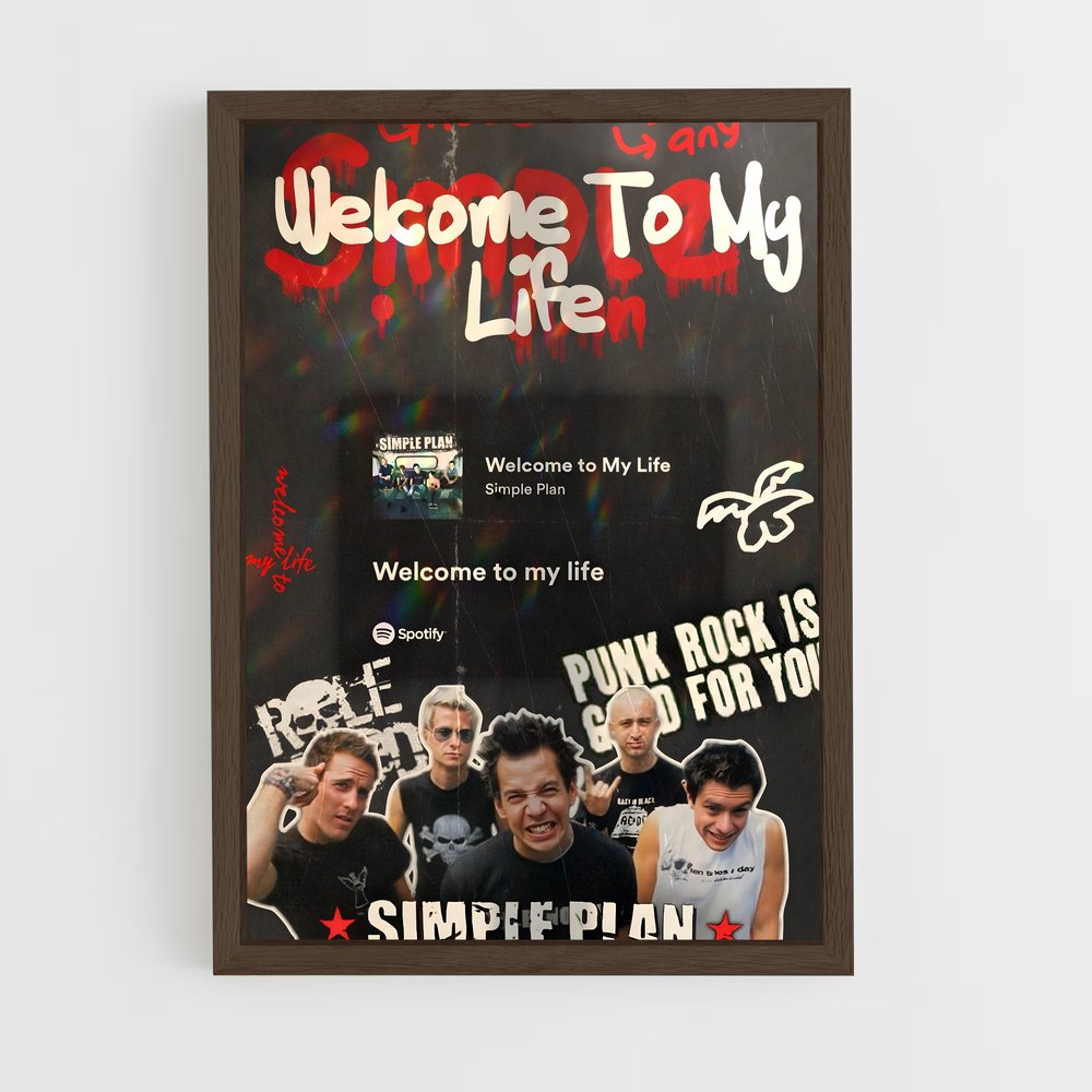 ap-simple plan-1 cadre Bois foncé