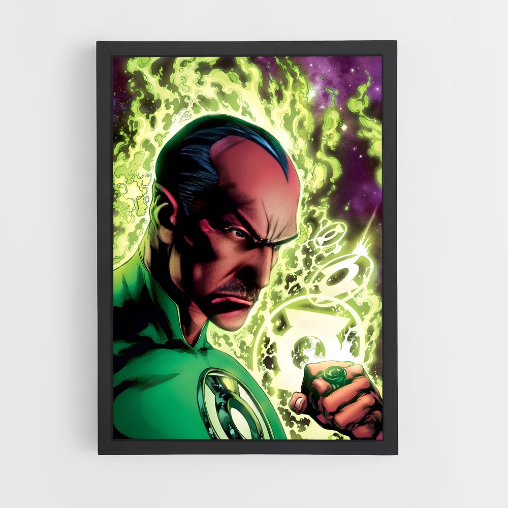 ap-sinestro green lantern-3 cadre Noir