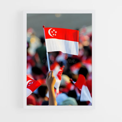 ap-singapore flag-1 cadre Blanc