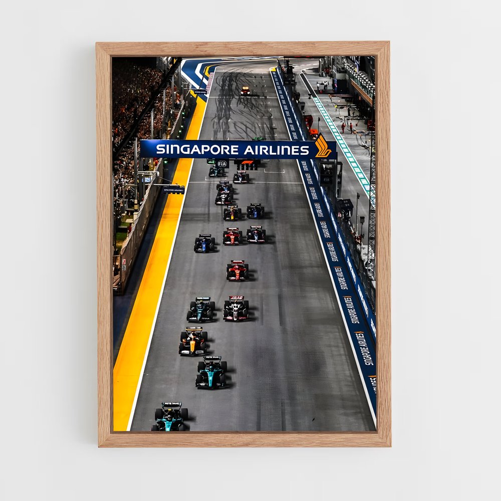 ap-singapore grand prix-1 cadre Bois clair