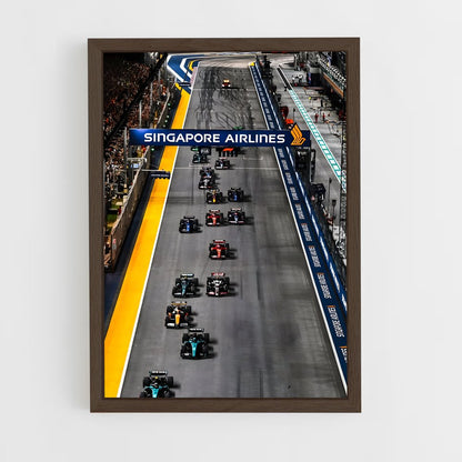 ap-singapore grand prix-1 cadre Bois foncé